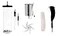 Eisco Electrostatics Kit 7Piece Set for Use with Van de Graaff and Wimshurst Machines for Static Charge Experiments