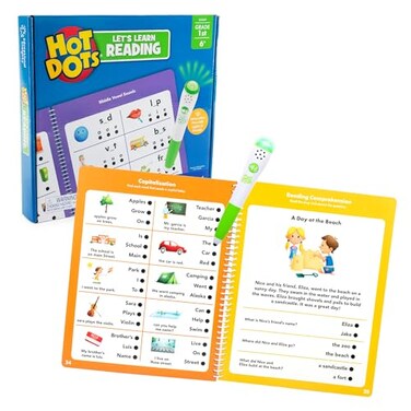 Educational Insights Hot Dots Lets Learn 1st Grade Reading Reading Activity Workbook Ages 67