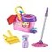 LeapFrog Clean Sweep Learning Caddy Kids Mop and Broom Cleaning Toy Set for Ages 35 Pink