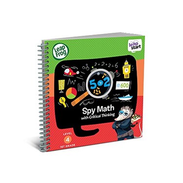 LeapFrog LeapStart 1st Grade Activity Book Spy Math and Critical Thinking