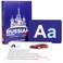 Briston Russian Alphabet Flash Cards Learn Cyrillic Letters with Pronunciation Transliteration Educational Language Learning Flashcards for Kids Adults 33 Cards Alphabet Chart