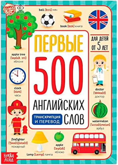 AEVVV First 500 English Words Book English Flash Cards Picture Dictionary AngloRusskiy Learning Rus Eng Teaching Games 12