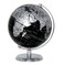 Exerz World Globe Black Dia 55inch Mini Educational Globe of Earth Metal Base Metallic Black