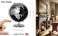 Exerz World Globe Black Dia 55inch Mini Educational Globe of Earth Metal Base Metallic Black