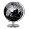 Exerz World Globe Black Dia 55inch Mini Educational Globe of Earth Metal Base Metallic Black
