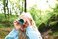 Hape Adjustable Telescope Bamboo Spy Gear for Kids with 8X Magnification