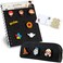 Harry Potter Gifts A5 Customizable Notebook and Zipped Pencil Case Kids Stationery Set with Character Chibi Pins Sticky Notes Hogwarts