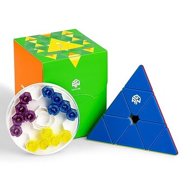 GAN Pyraminx 60 Magnets Speed Magnetic Pyramid Puzzle Stickerless Triangle Cube GESEnhanced
