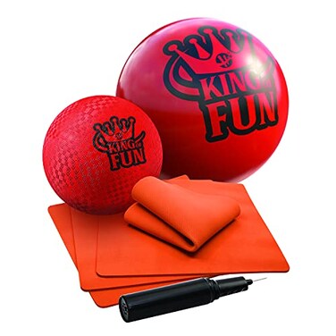 Hedstrom King of Fun Jumbo Kickball Set Red