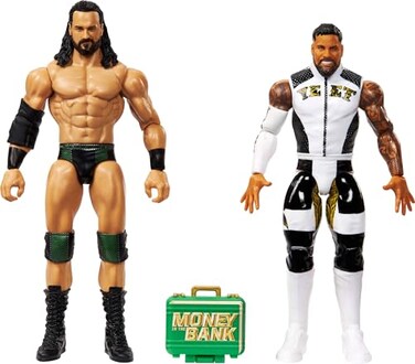 Mattel WWE Main Event Showdown Action Figures 2Pack with Accessory Series 23 Jey USO vs Drew McIntyre Collectible Set 6inch