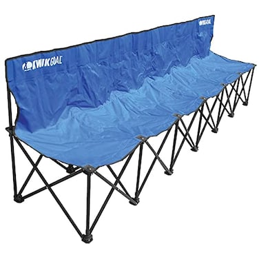 Kwik Goal 6Seat Kwik Bench Blue 16 H x 108 W