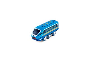 Hape Remote Control Engine Train Kids Railway Toy App or Button RC Vehicle with 5 Playable Sounds Rechargeable Battery Feature Blue