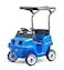 Step2 SidebySide Push Around SUV 2Seater Kids Push Car with Seat Belts Dual Steering Wheels Horns Adjustable Canopy Ages 18 months5 years Max 100 lbs Durable Plastic Blue