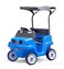 Step2 SidebySide Push Around SUV 2Seater Kids Push Car with Seat Belts Dual Steering Wheels Horns Adjustable Canopy Ages 18 months5 years Max 100 lbs Durable Plastic Blue