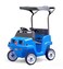 Step2 SidebySide Push Around SUV 2Seater Kids Push Car with Seat Belts Dual Steering Wheels Horns Adjustable Canopy Ages 18 months5 years Max 100 lbs Durable Plastic Blue