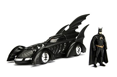 Jada DC Comics Batman Forever Batmobile Batman Figure 124 Die Cast Vehicle with Figure