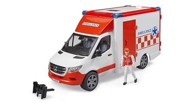 Bruder 02676 MB Sprinter Ambulance with Driver and Light Sound Module
