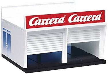 Carrera Pit Stop Lane Double Garage Building 132 Scale 21104 White