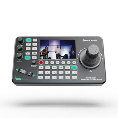 AVKANS Super PTZ Camera Joystick Controller IP Camera Controller Keyboard with 4D Joystick for Live Streaming