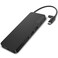 Lenovo USBC Slim Travel Dock 8 Ports Up to 65W PD Pass Through Integrated USBC Cable 4K Display Support Black