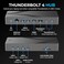 SABRENT Thunderbolt 4 Docking Station TB4 Ports 8K4K USB4 TB3 Compatible DP 14 HDMI 21 USBCUSBA Ports Gigabit Ethernet Audio Jack SDTF Card Reader WindowsmacOSLinux DST4MF