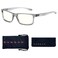 GUNNAR Computer Readers200 Vertex Grey Crystal Clear Lens Blue Light Blocking Relieve Eye Strain