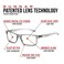 GUNNAR Computer Readers200 Vertex Grey Crystal Clear Lens Blue Light Blocking Relieve Eye Strain