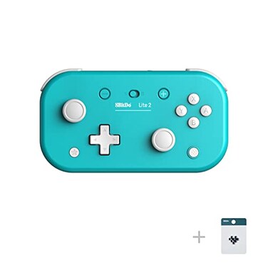 8Bitdo Lite 2 Bluetooth Controller with Motion Controls Linear Motors Vibration Joysticks Triggers and Dpad Wireless Gamepad for SwitchSwitch 2 Android Raspberry Pi Turquoise