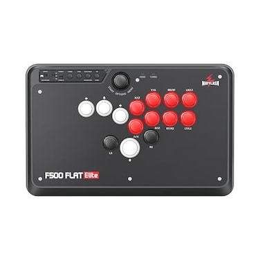 MAYFLASH F500 FLAT Elite Fight Stick All Button Arcade Leverless Controller with Sanwa OBSF buttons for PS4 PC Xbox Series SX SwitchSwitch 2 Steam Deck macOS Android Raspberry Pi and more