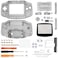 eXtremeRate IPS Ready Upgraded Clear Black Replacement Shell Full Housing Cover with Buttons for Gameboy Advance GBA Compatible with Both IPS Standard LCD Console IPS Screen NOT Included