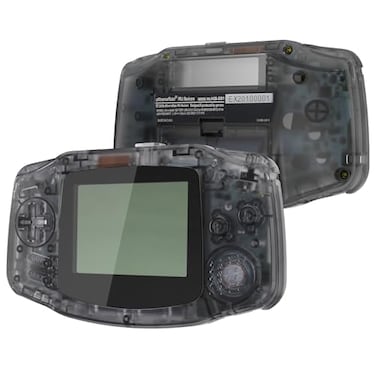 eXtremeRate IPS Ready Upgraded Clear Black Replacement Shell Full Housing Cover with Buttons for Gameboy Advance GBA Compatible with Both IPS Standard LCD Console IPS Screen NOT Included