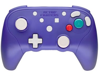Retro Fighters BattlerGC Wireless Controller Gamecube Game Boy Player Switch PC Compatible BluePurple