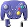 SAFFUN Wireless GameCube Controller Made for Switch 1 2 NGC Console 24 GHz Receivers Compatible with Switch Online Windows PC macOS Builtin Vibration Rechargeable Analog Triggers Stick Indigo