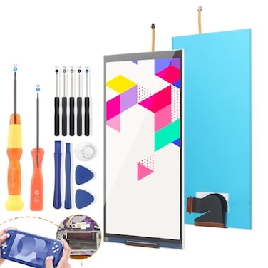 YWLRONG for Nintendo Switch Lite Screen Replacement for Switch Lite LCD Display Screen Assembly with Tools Not Included Touch Digitizer