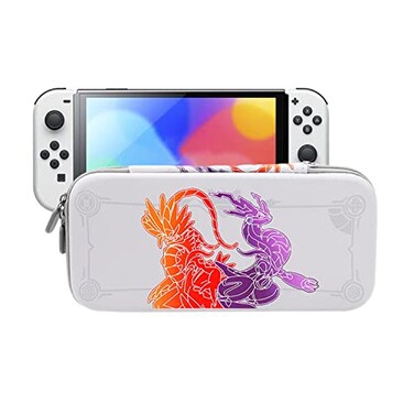 CHIKIXSON Carrying Case Compatible with Switch Switch OLED switch accessories with 10 Game Cartridges Protective Hard Shell Travel Case Pouch for Switch Console