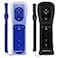 ECRAB Wii Remote with Motion Plus 2 Pack Wii Controller Compatible with Wii and Wii U Console Wii Remote Controller with Shock Function BlackDark Blue