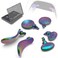 Nyko Edge Paddle Rainbow Metal Back Button Replacement For PS5 Dual Sense Edge Controller 3 Sets Of Interchangeable Replacement Paddles Compact Plastic Storage Case Included