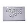 SIXSIR Leverless Arcade Stick Gaming Controller M16 Large Slim Aluminum Alloy Template 16 Key Crystal Lowprofile Switches Custom RGB Leverless Controller for PCPS4PS3SwitchGrey