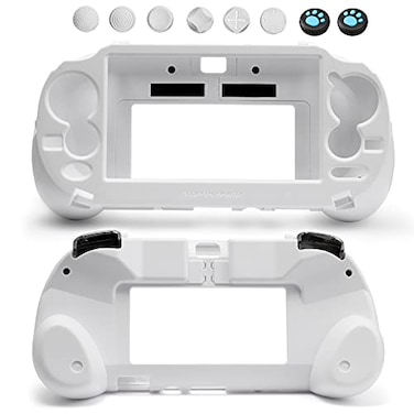 Sedicoca L2 R2 Trigger Hand Grip Shell Controller Protective Case for Playstation PS Vita 1000 White