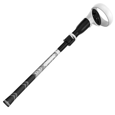 YOGES VR Golf Club Handle Compatible with OculusQuest 2Accessories Virtual Reality Baseball Controller Attachment Simulator Real Golf Game Bat Adapter for Golf Walkabout Mini Golf Golf5eclub