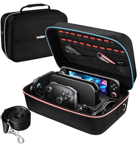 ivoler Ivoler Carrying Storage All In One Case For Nintendo Switch 2 20 GAMES