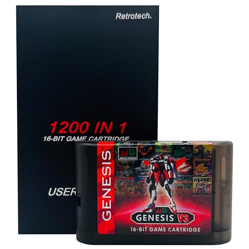 retrotech Retrotech Super 1200 In 1 V3 Pro Game Cartridge
