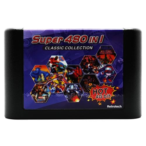 retrotech Retrotech 480 In 1 Classic Collection Multi Game Cartridge