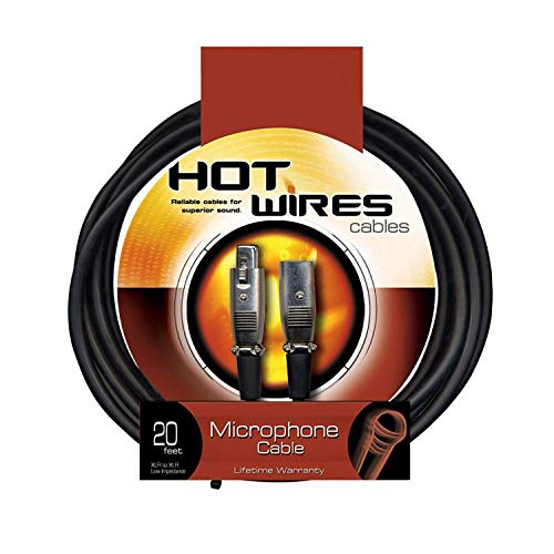 onstage Onstage Hot Wires Economy Xlr Microphone Cable 20 Feet