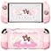 PlayVital Good Night Bear Dockable Case for Nintendo Switch 2 with Stand Split Design Silicone Joycon Grips PC Console Hard Shell 2 Joystick Caps Cute Protective Cover Bundle Pink
