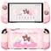 PlayVital Good Night Bear Dockable Case for Nintendo Switch 2 with Stand Split Design Silicone Joycon Grips PC Console Hard Shell 2 Joystick Caps Cute Protective Cover Bundle Pink