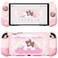 PlayVital Good Night Bear Dockable Case for Nintendo Switch 2 with Stand Split Design Silicone Joycon Grips PC Console Hard Shell 2 Joystick Caps Cute Protective Cover Bundle Pink