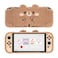 GeekShare Cute Plush Protective Case Cover Compatible with Nintendo Switch OLED Console and Joy Con ShockAbsorption and AntiScratch Skin Case for OLED Switch Plush Bear
