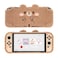 GeekShare Cute Plush Protective Case Cover Compatible with Nintendo Switch OLED Console and Joy Con ShockAbsorption and AntiScratch Skin Case for OLED Switch Plush Bear