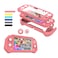 FIWWAT Switch Lite Case Protective Case for Nintendo Switch Lite Compatible Nintendo Switch Lite Screen Protector Cover Hand Grip with Detachable TPUBuiltin PC Screen Pink